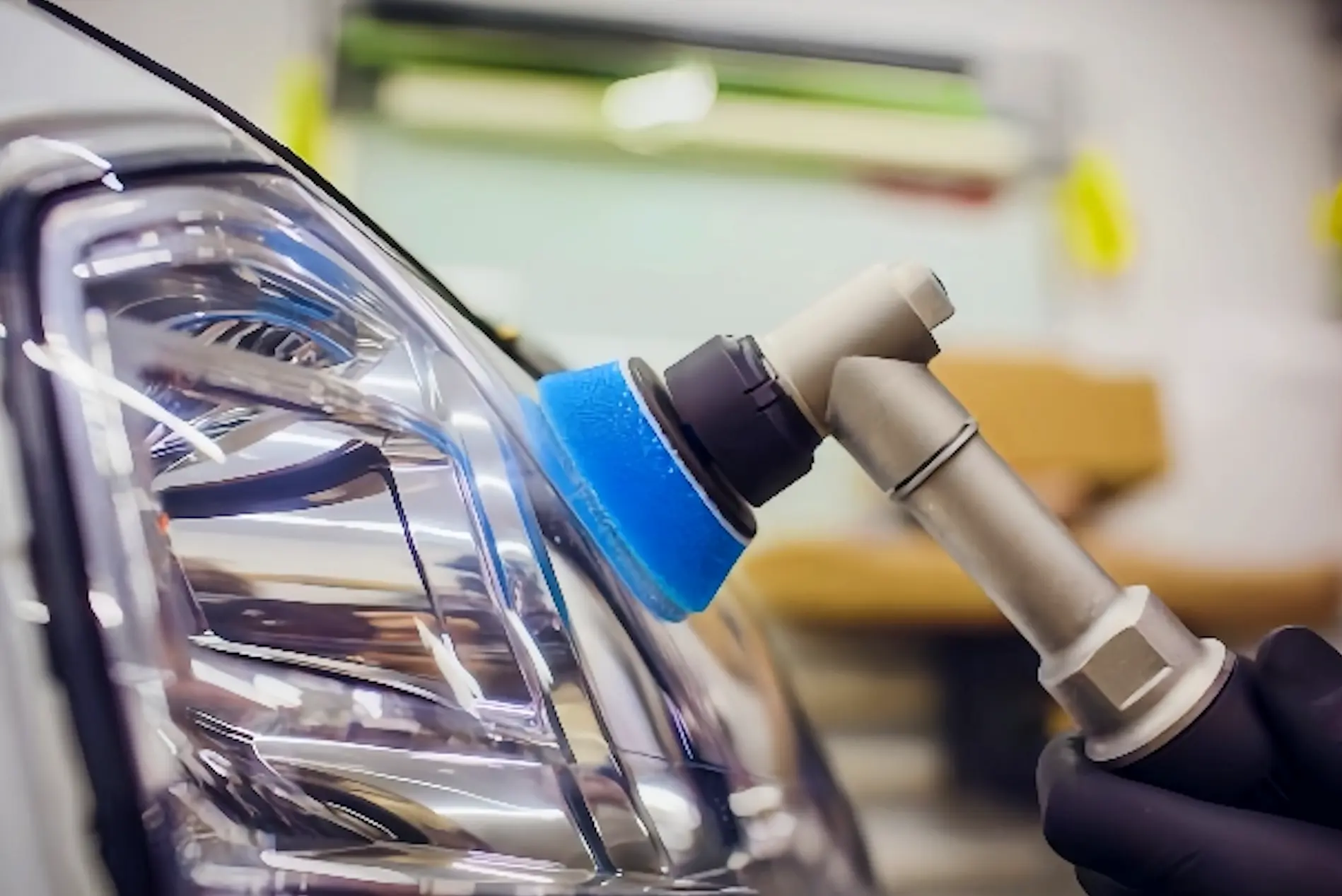 Headlight restoration service enhancing clarity and brightness